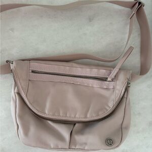 Lululemon Athletica Pink Crossbody Bag with Adjustable Strap